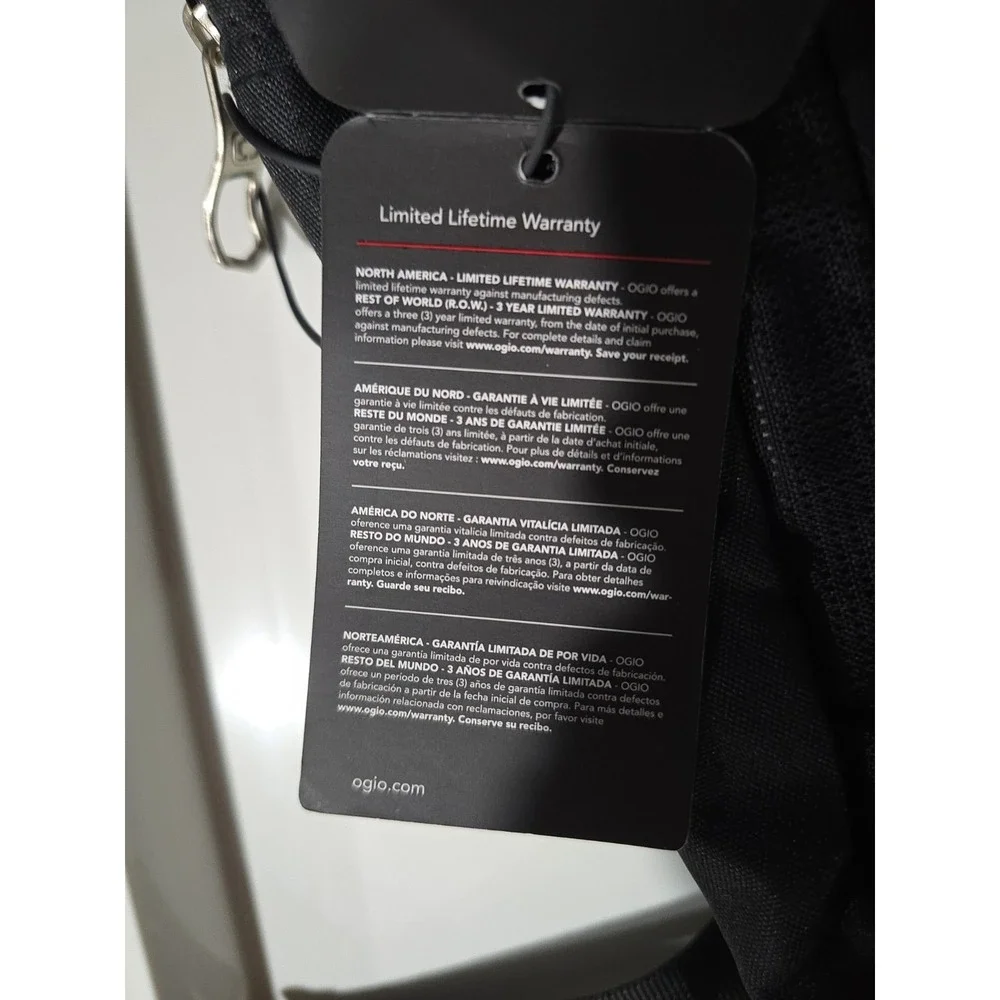 OGIO Squadron Backpack Black Laptop Carparment Travel Bag New with Logo